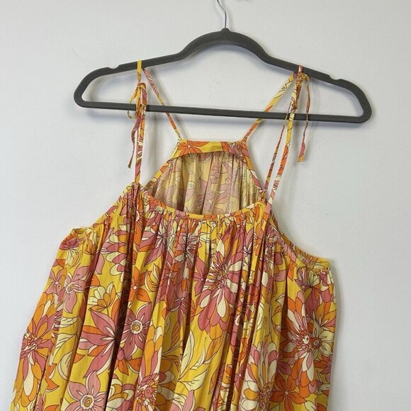 NEW J Crew Sunset Floral Mini Dress Womens Size 2X Halter - Picture 10 of 12